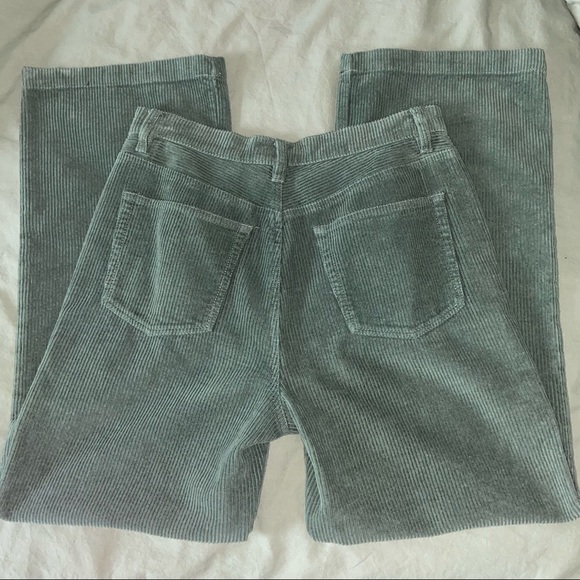 ❌SOLD❌ Reformation Green Corduroy Austin Pants - Picture 5 of 9